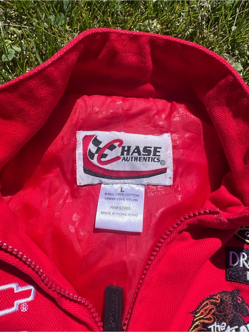 Budweiser Red Racing Patch Bomber Jacket - Picture 4 of 5